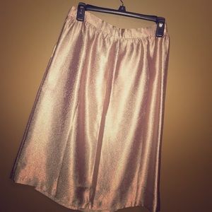 Rose Gold Midi Skirt